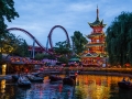 Tivoli Pagoda with Lights