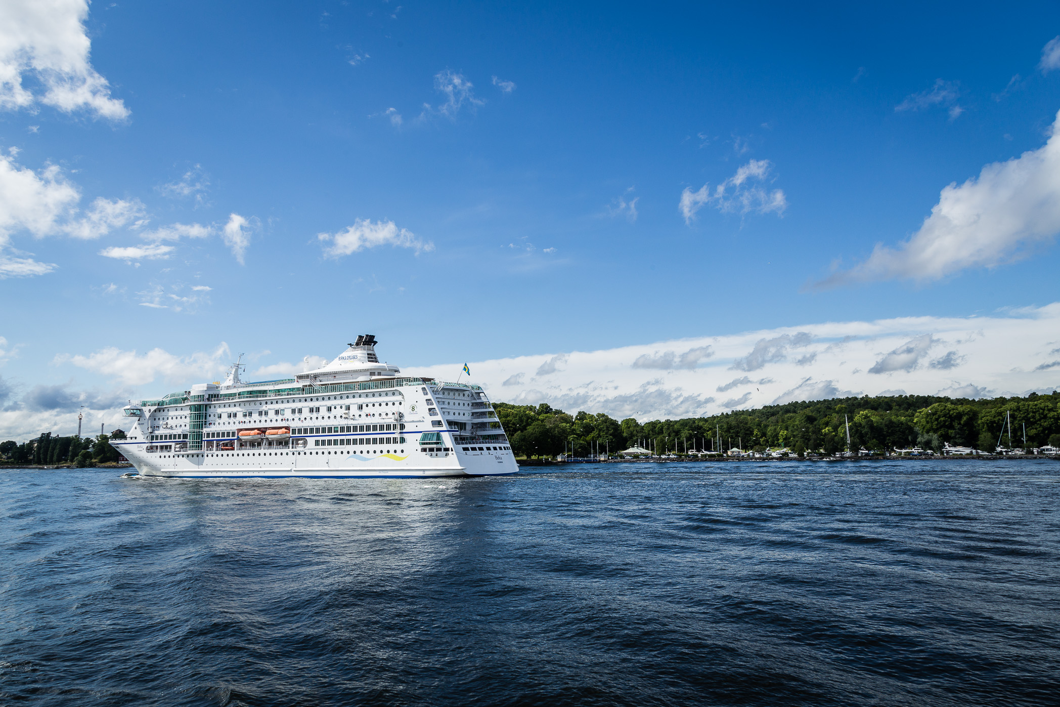 Cruise Ship Returns from the Stockholm Archipelago
