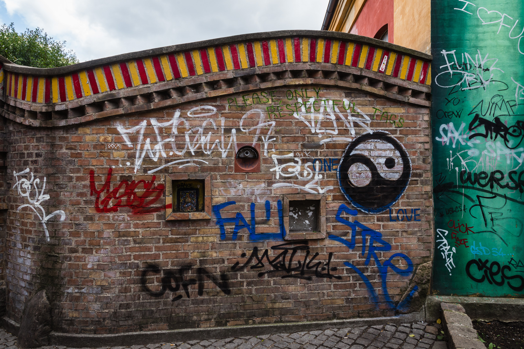 Graffiti Outside Christiania
