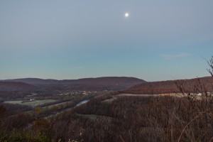 Again, traveling with minimal gear, I took this early morning shot of Prospect Peak in West Virginia using the 18mm end of my kit lens.