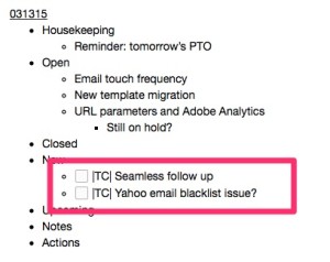 Surfacing action items with Evernote and Taskclone