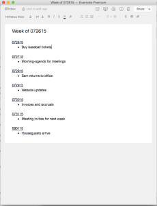 Evernote Task Management System